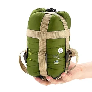 Warm Weather Sleeping Bag - Portable, Waterproof, Compact Lightweight w/ Bag
