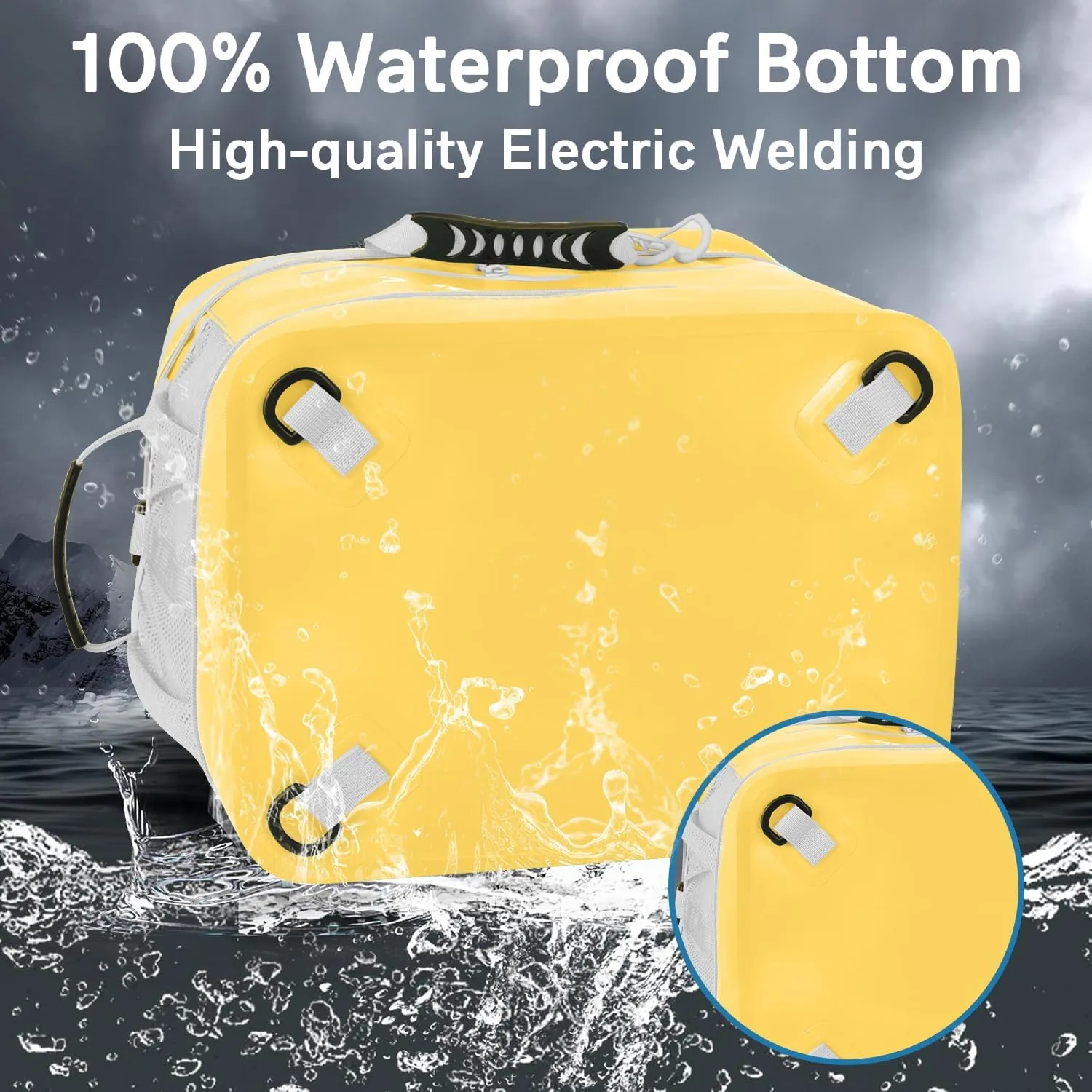 Waterproof PVC Material Paddleboard Cooler Deck Bag,40 cans Sup Deck Cooler Bag,Cooler Bag for Paddleboard,Lunch Box Cooler Insulated Bag,Camping Cooler Bag,Kayak Cooler Bag