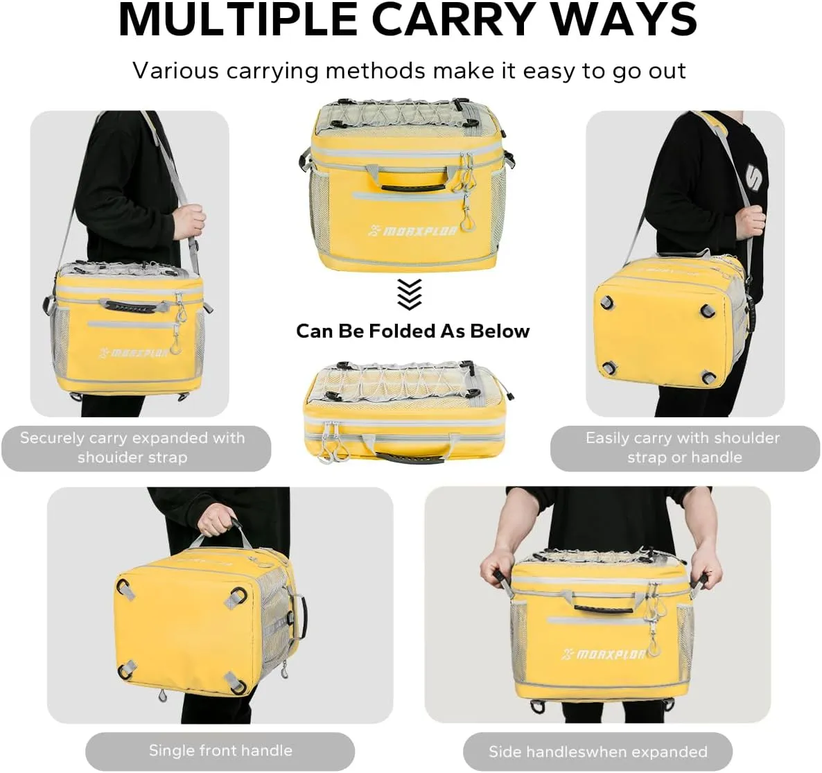 Waterproof PVC Material Paddleboard Cooler Deck Bag,40 cans Sup Deck Cooler Bag,Cooler Bag for Paddleboard,Lunch Box Cooler Insulated Bag,Camping Cooler Bag,Kayak Cooler Bag