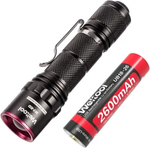 Weltool M7-RD Red Light Even-Beam Flashlight Dark Adaptation Serie Preserve Night Vision for Sea Turtles Safety, Aviation, Astronomy, Camping, Hunting