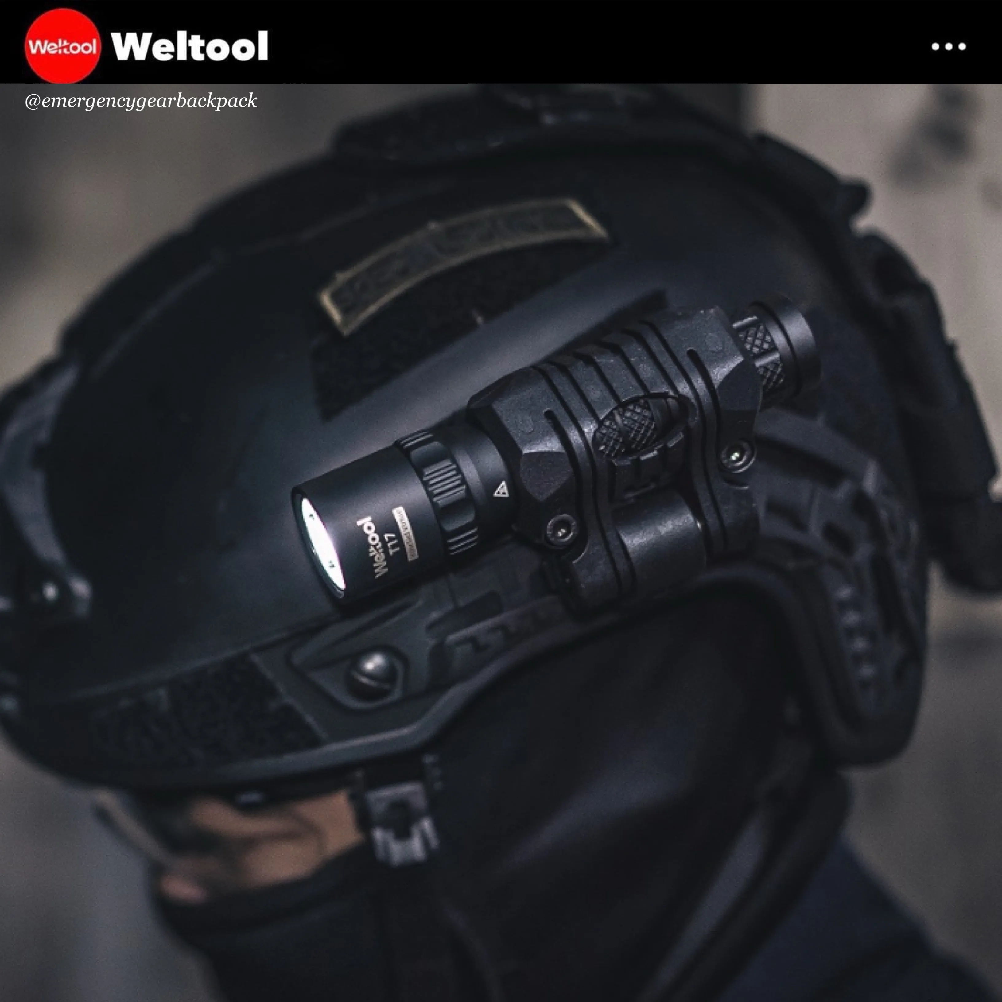 Weltool T17 "Ironclad Virtue" Durable Tactical Flashlight 600 Lumens 239M