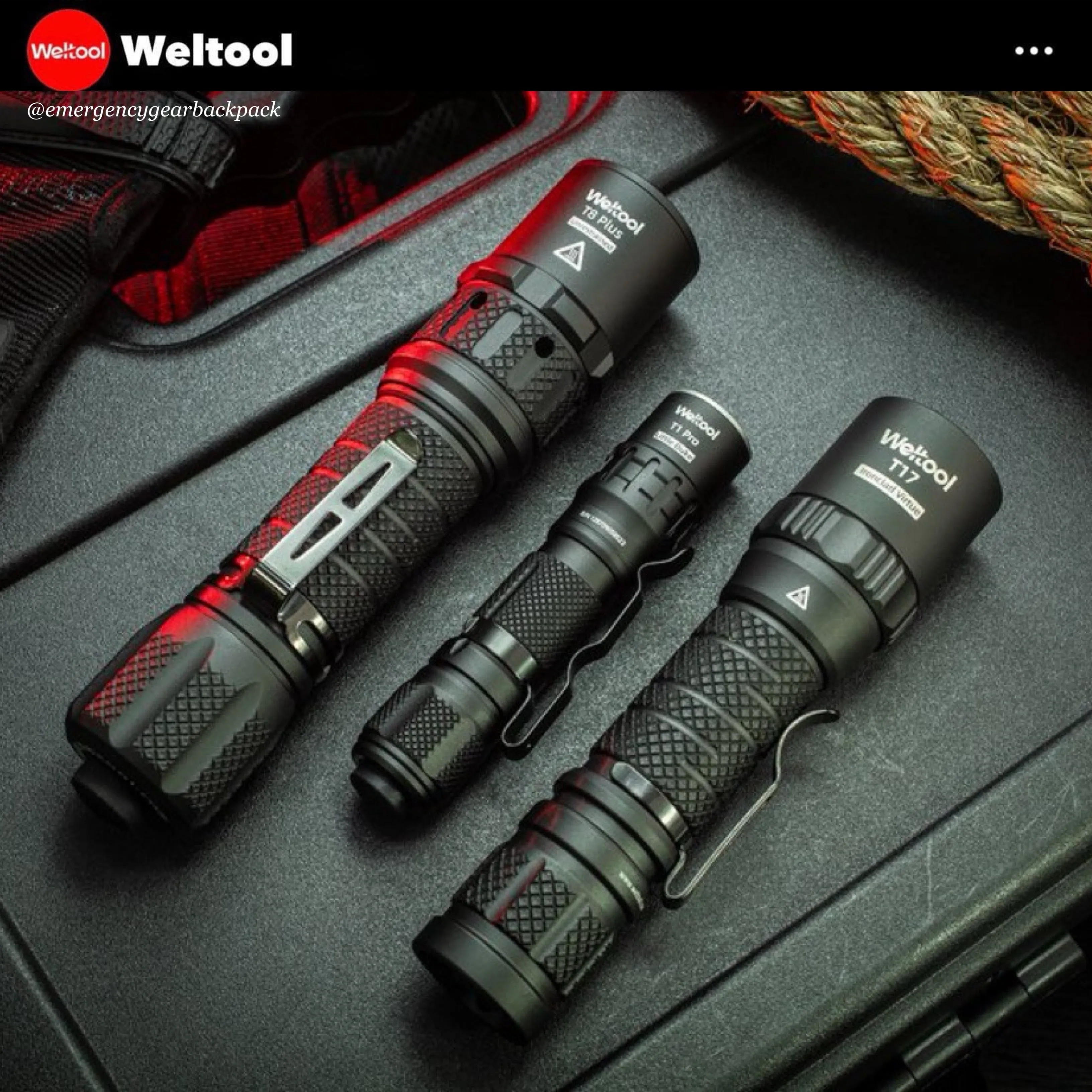 Weltool T17 "Ironclad Virtue" Durable Tactical Flashlight 600 Lumens 239M