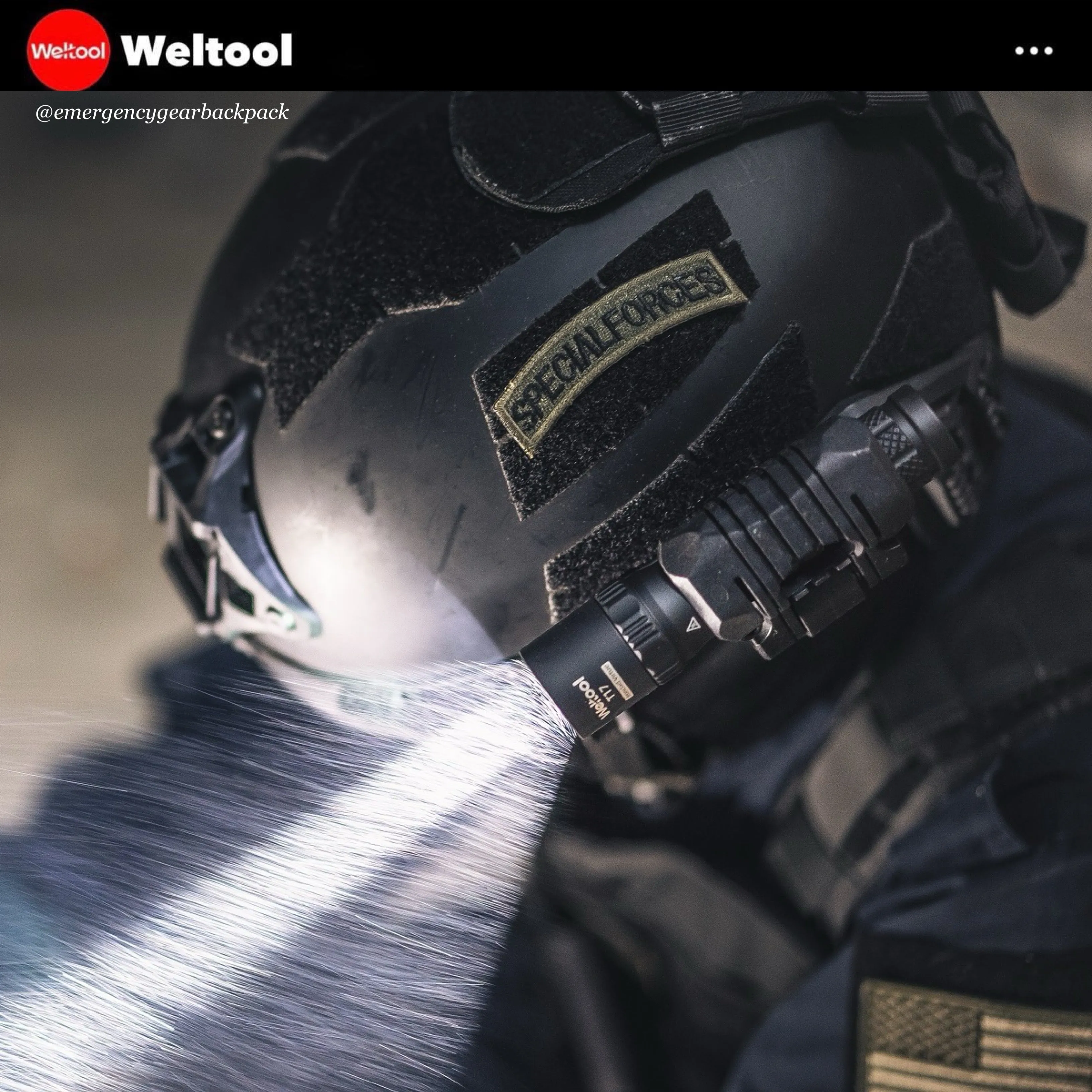 Weltool T17 "Ironclad Virtue" Durable Tactical Flashlight 600 Lumens 239M