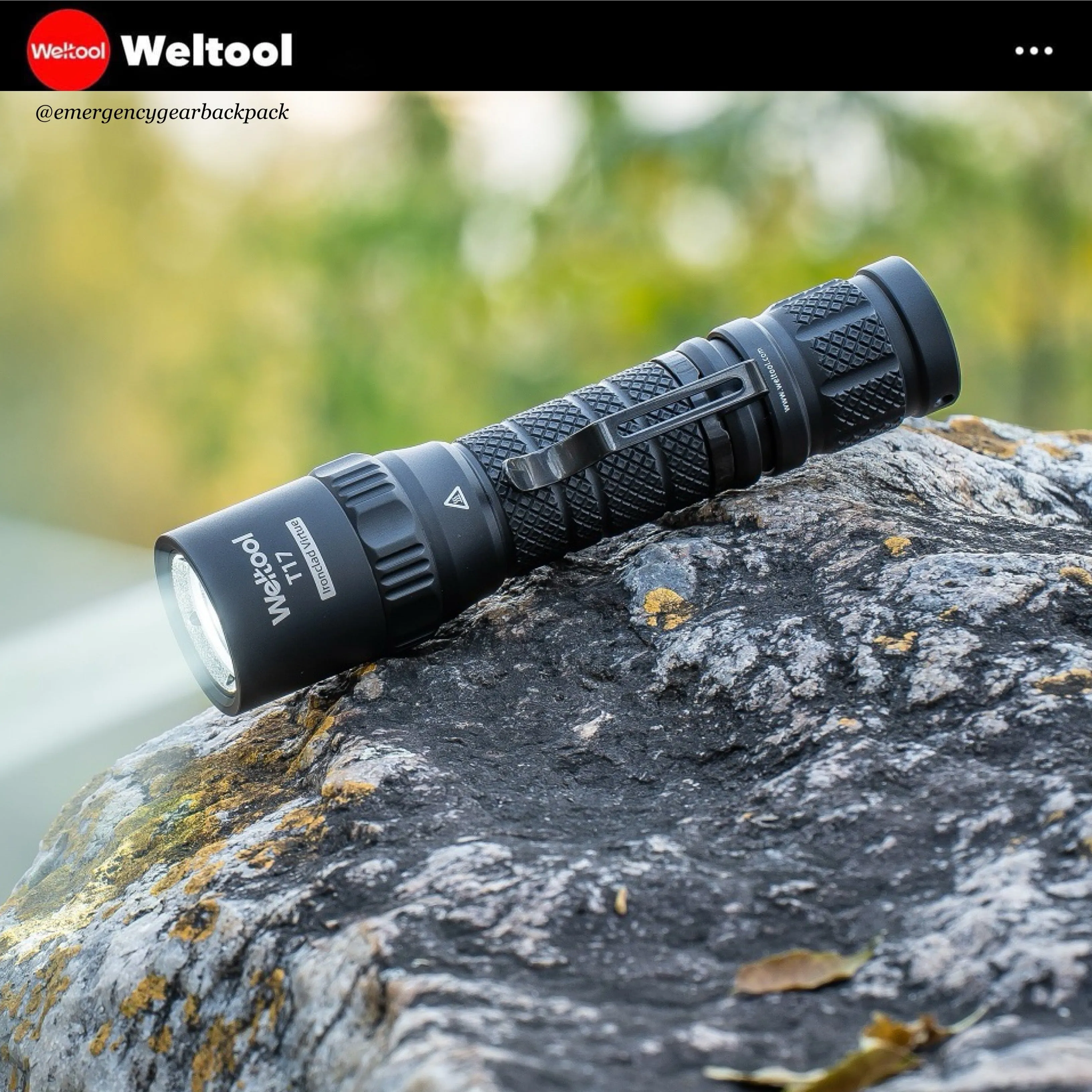 Weltool T17 "Ironclad Virtue" Durable Tactical Flashlight 600 Lumens 239M