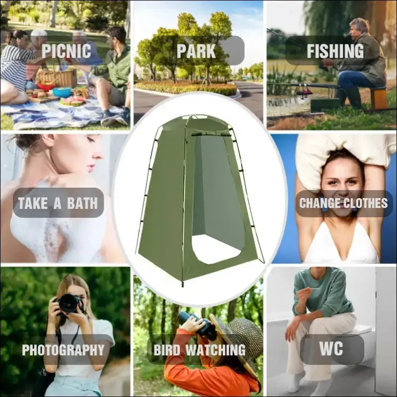 Westtune portable privacy shower tent outdoor waterproof changing room shelter for camping hiking