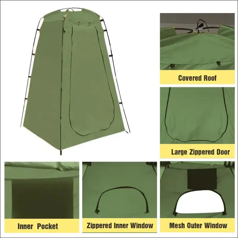 Westtune portable privacy shower tent outdoor waterproof changing room shelter for camping hiking