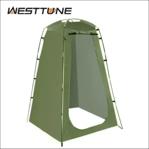 Westtune portable privacy shower tent outdoor waterproof changing room shelter for camping hiking