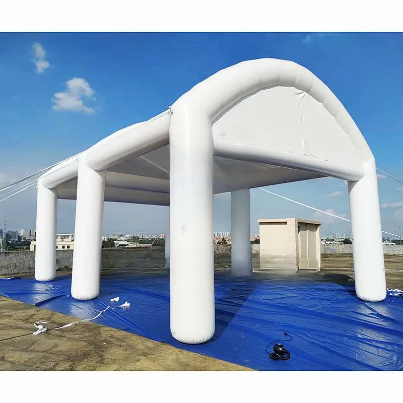 White Inflatable Wedding Open Tent - Elegant Outdoor Event Canopy
