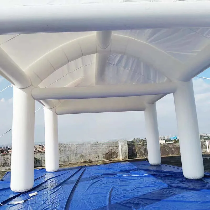 White Inflatable Wedding Open Tent - Elegant Outdoor Event Canopy