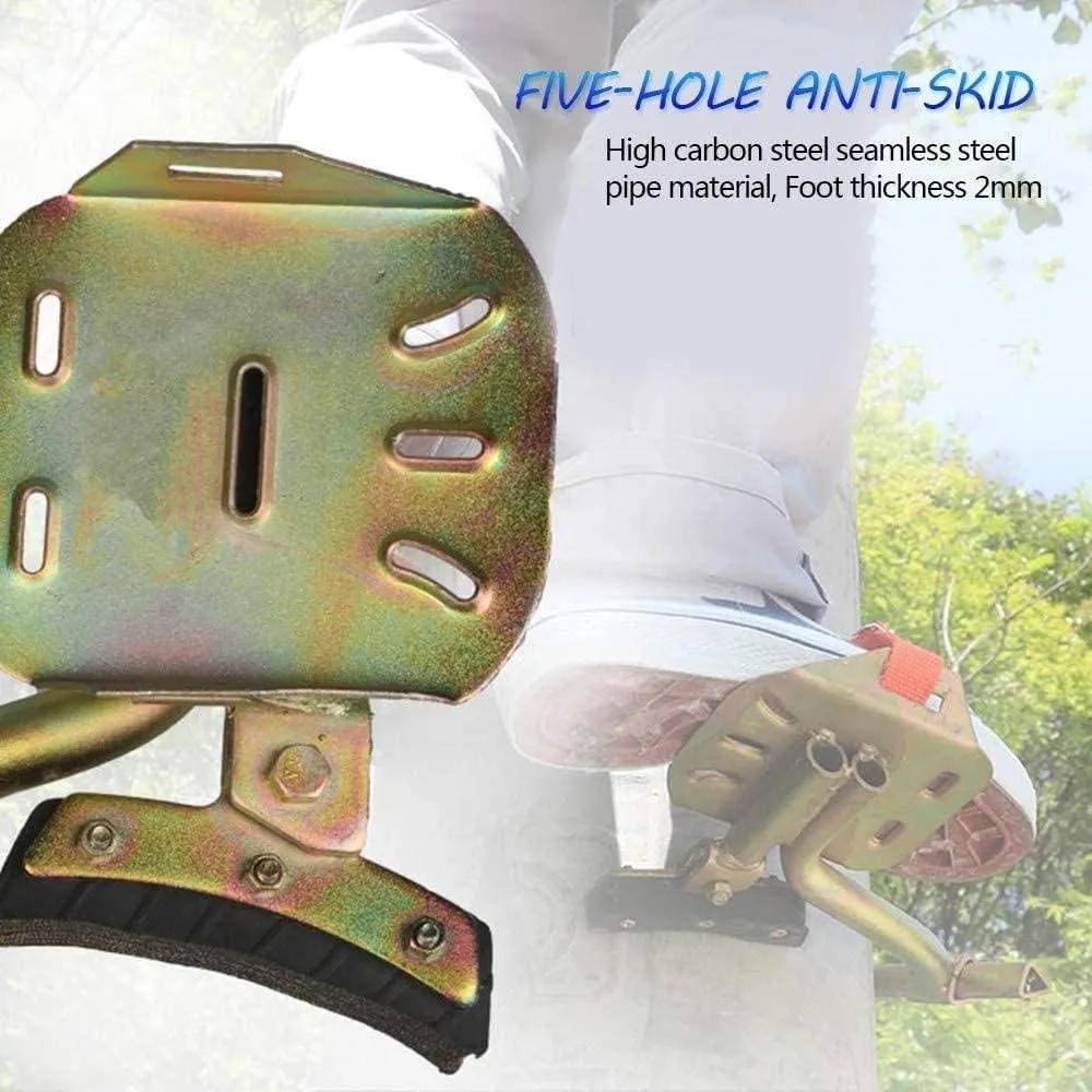 Wooden Pole Foot Buckle, crampons Climbing Trees,Tree Climbing Tool Pole Climbing Spike Stainless Steel Climbing Tree Shoes for Hunting Grab Dig Bird Nest Picking Fruit,500Model