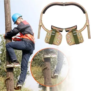 Wooden Pole Foot Buckle, crampons Climbing Trees,Tree Climbing Tool Pole Climbing Spike Stainless Steel Climbing Tree Shoes for Hunting Grab Dig Bird Nest Picking Fruit,500Model
