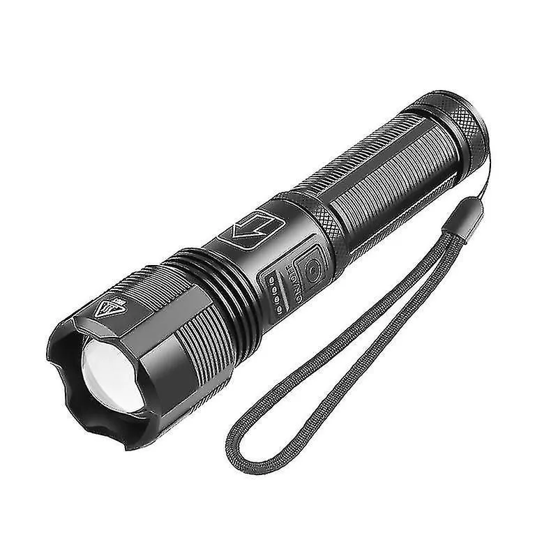 Xhp50 Flashlight Zoom Power Display Usb Charging