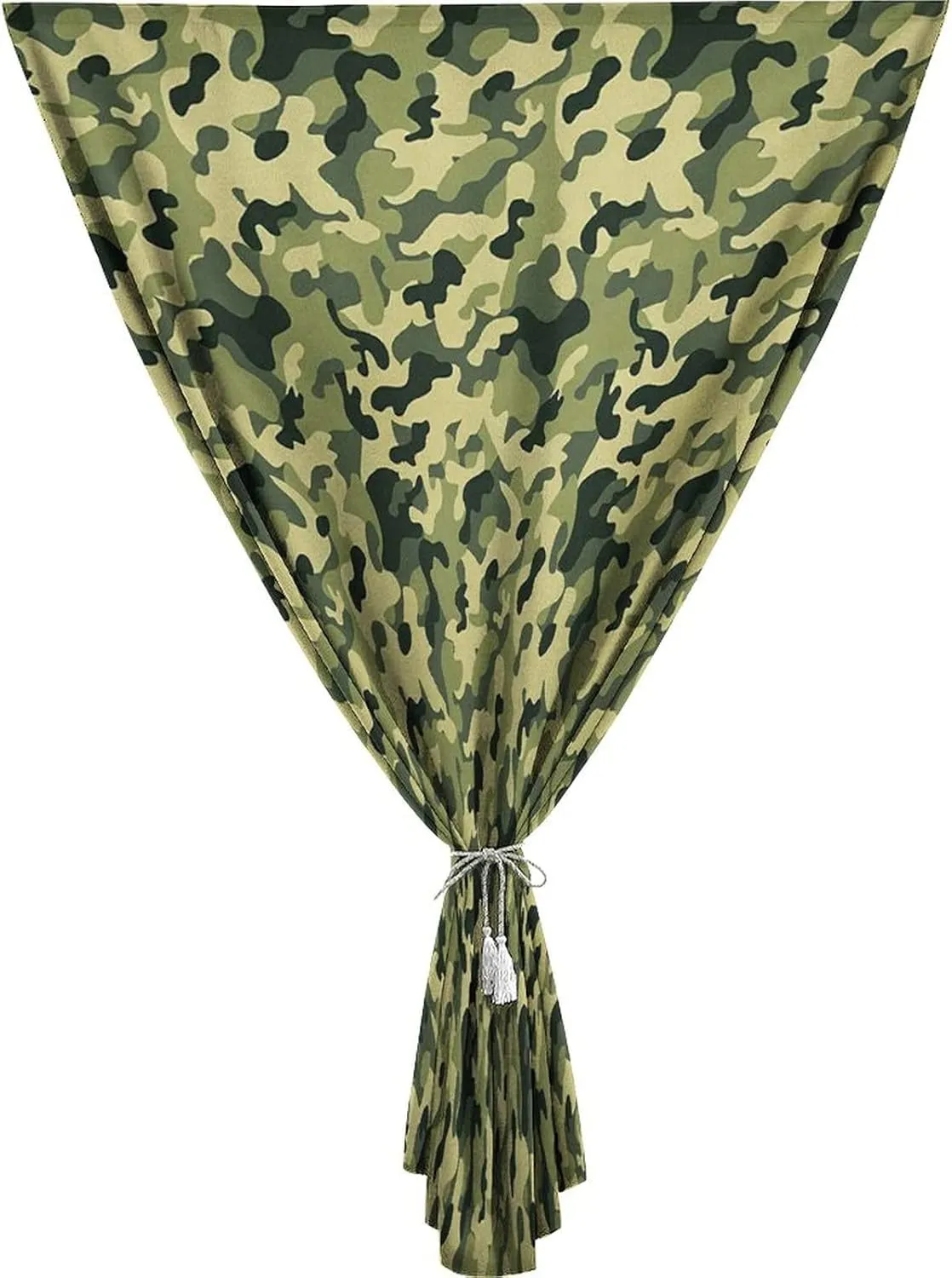 XISUNYA Anywhere Portable Blackout Curtain, Camouflage Door Window Curtains, Clothing Motif Pale Toned Color Splashes Abstract Print Living Room Bedroom Window Drapes,26W x40L Inch