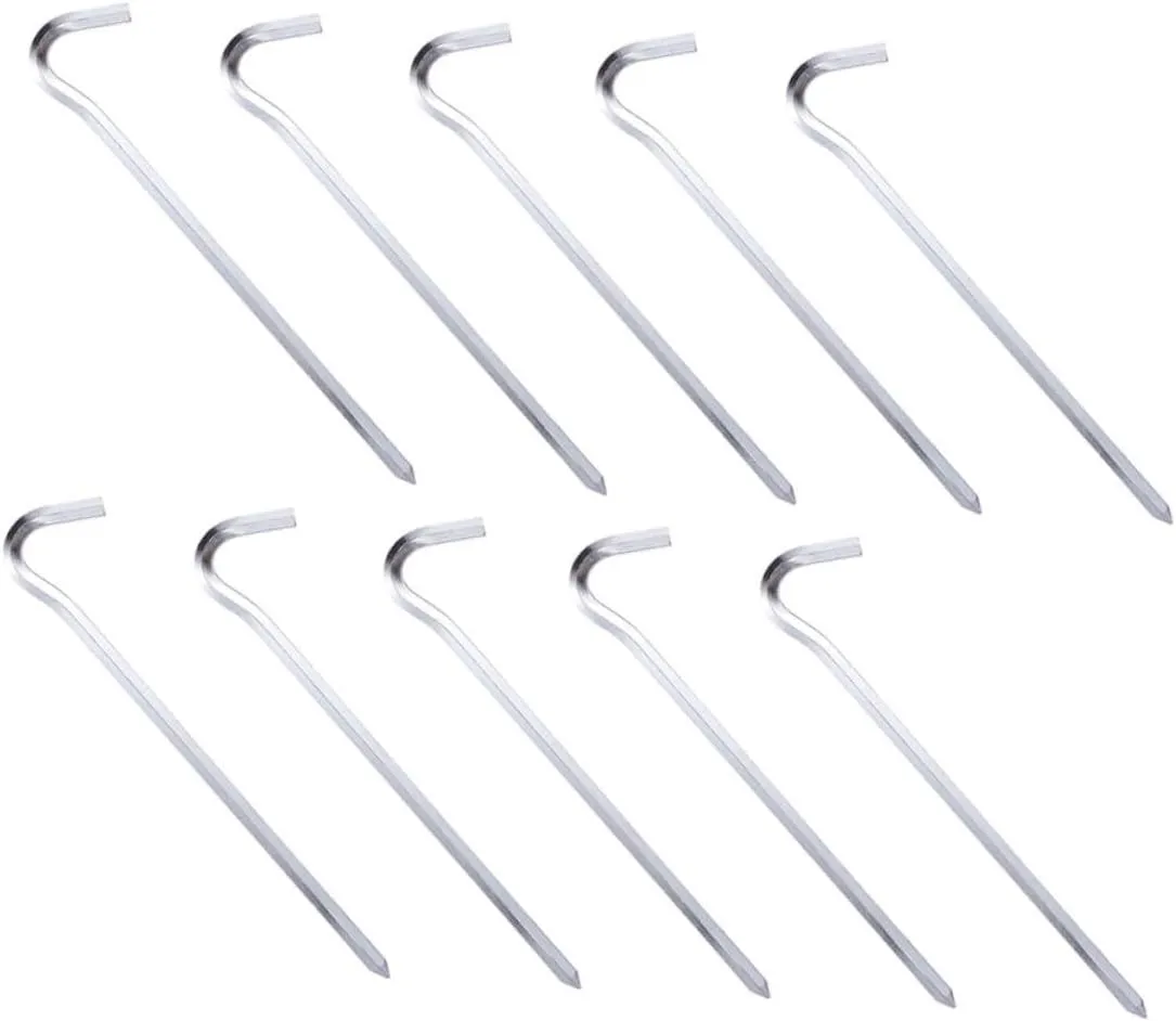 Yardwe 24pcs Tent Pegs Tent Stakes for Outdoor Use for Securing Tarps and Ground Lightweight Wear-Resistant Camping Accessories