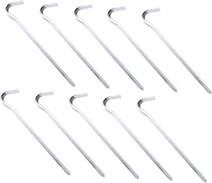 Yardwe 24pcs Tent Pegs Tent Stakes for Outdoor Use for Securing Tarps and Ground Lightweight Wear-Resistant Camping Accessories
