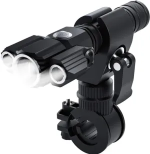 YARNOW Super-Bright Led Flashlight with Three Lamp Heads 1000 Lumens Mag Lights High Powered Rechargeable