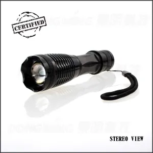 Zoomable 5000 lumen flashlight lantern  powered by one 18650 battery Cree XML-T6 LED Tactical Flashlight Torch